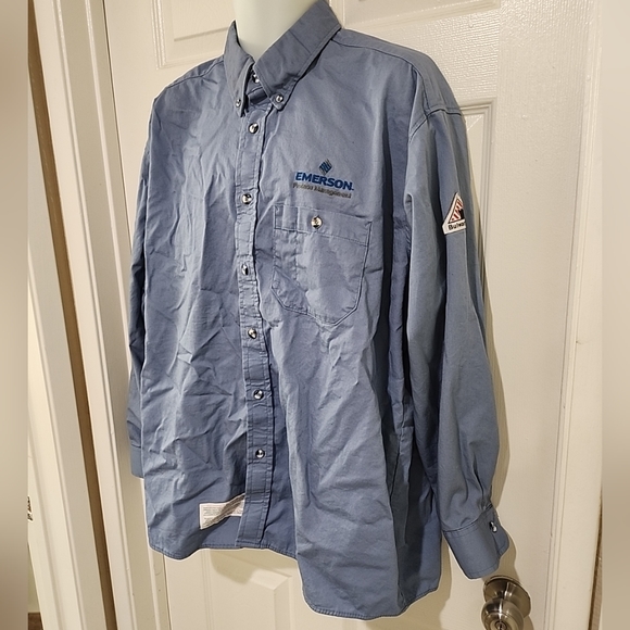 Bulwark FR Flame Resistant Men's Long Sleeve Workwear Button up Shirt Size XL - Picture 5 of 7